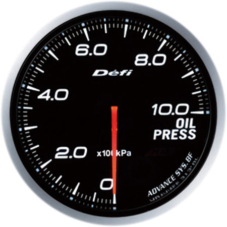 Defi デフィ DF10201 アドバンスBF 油圧計Φ60 照明色ホワイト （表示範囲：0kPa～1000kPa）