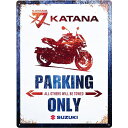 SUZUKI スズキコレクション 99000-79NM0-274 パーキングプレート KATANA 刀 ガレージパネル、インテリア、お部屋の装飾に プレゼント ...