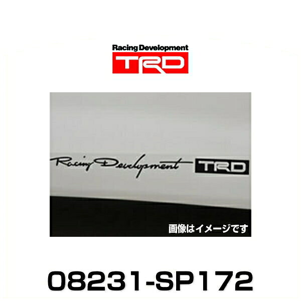 TRD 08231-SP172 TRDステッカー／ブラック 小