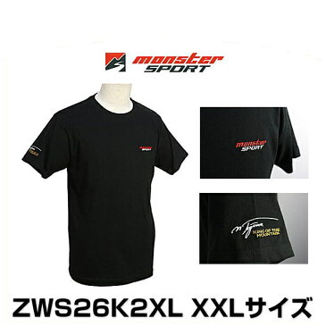 Monster SPORT モンスタースポーツ ZWS26K2XL XXLサイズ モンスタースポーツ 刺しゅうTシャツ （半袖）