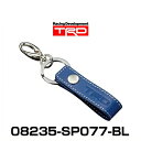 TRD 08235-SP077-BL カラビナ付キーリング 青 KEY RING グッズ