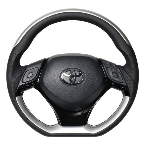 REAL レアル X10N-SLP-SLP-PBP ステアリング Dシェイプ シルバープレート[ステアリング]+ピアノブラッ..