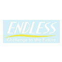 ENDLESS エンドレス GSTEDLWM ENDLESS抜き文字ステッカー Mサイズ 白 サイズ：H5.2cm×W15cm