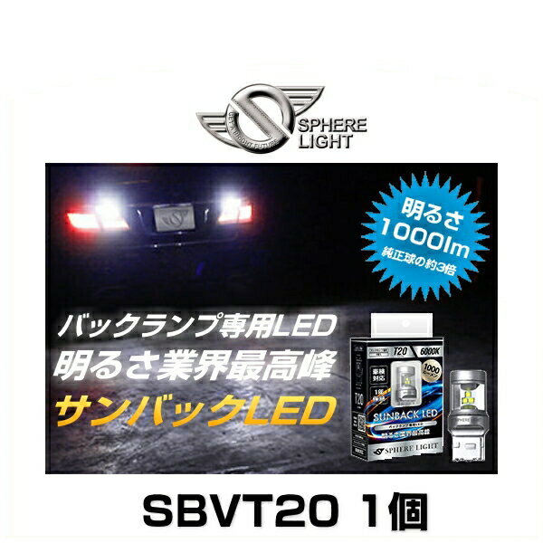 SPHERE LIGHT ե饤 SBVT20 1 ХåLED T20 6000K 1000lm 12V Хå