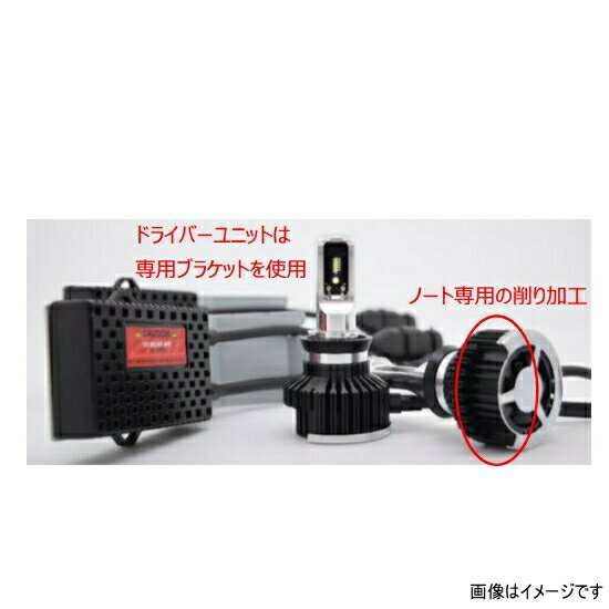 日本ライティング ZRAY RH6 日産ノート（E12）用LEDヘッドライトキット H11 6000K 3200ルーメン