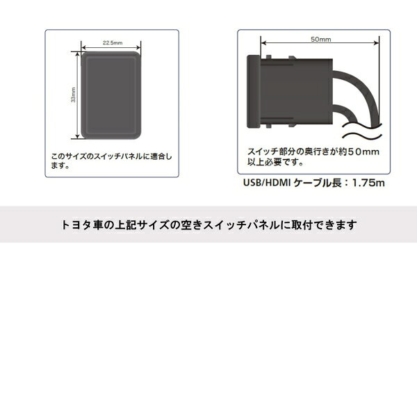 ALPINE アルパイン KCU-Y620DA アルパインディスプレイオーディオ専用 ビルトインUSB/HDMI接続ユニット(トヨタ車アクセサリーソケット向け) cps-mm-10055944 クリーズオンライン サンプル画像3