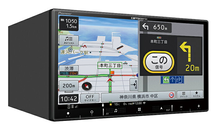 カロッツェリア AVIC-RZ721 楽ナビ 7V型HD/TV/DVD/CD/Bluetooth/SD/チューナー・AV一体型メモリーナビゲーション