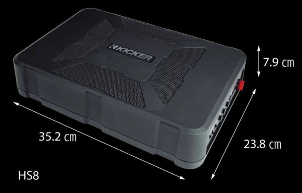 KICKER ���å��� HS8 �ѥ�ɥ��֥����ϡ� HIDEAWAY POWERED SUBWOOFER �����ե���