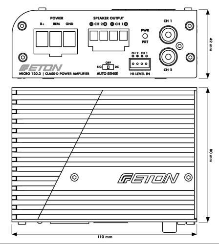 ETON イートン MICRO-120.2 85W×2ch POWER AMP パワーアンプ