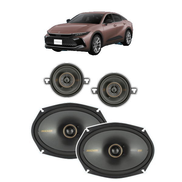 KICKER KU-35CRC-F ダッシュボード＆フロントスピーカーセット クラウンクロスオーバー 6スピーカー車 （TZSH35 AZSH35 AZSH35） キッカー (KSC3504＋KSC6904+OGPFT-35CR) 車両無加工