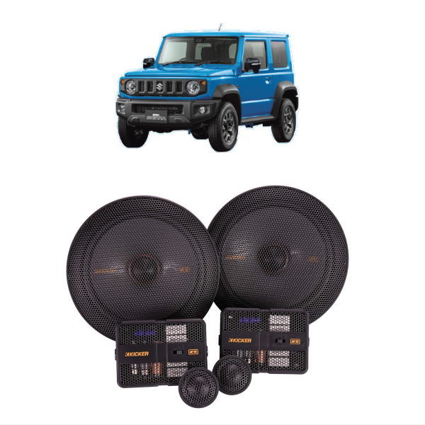 KICKER OGKP-JIM4 ジムニー・ジムニーシエラ・ジムニーノマド用 フロントドアスピーカーパック KSS6704+取付キット（ツイーター・ネットワークの取り付け部品無し）