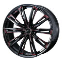 weds ウェッズ レオニス GX 39363 17インチ 17×7.0J インセット：47 穴数：5 PCD：114.3 ハブ径：73 カラー：BK/SC RED【ホイール4本価格】