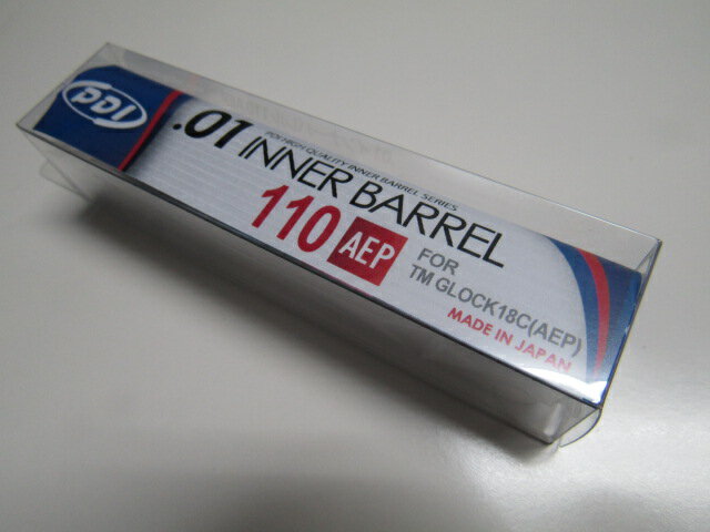 PDI　01インナーバレル東京マルイG18C電動ガン　110mm新品です。 内径 6.01mm 材質 SUS304 (超精密特注品) 公差 ±0.002mm ※刻印はロットによりレーザーと彫刻のバリエーションがございます。 ※まれに内面に薄いスジのような模様が見られる物がございますが、性能に影響はございません。 ご自分で取付、初速調整できる方が購入してください。