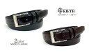 日本製 30mm KIETH(キース)アンティーク調 レザーベルト ビジネス ビジネスベルト 本革 (ピンタイプ/ブラック・ダークブラウン) ウエスト95cmま...