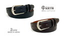 日本製 30mm KIETH(キース)スムースレザー ドレスベルト ビジネス ビジネスベルト 本革 (ピンタイプ/ブラック・ダークブラウン) ウエスト95cmま...