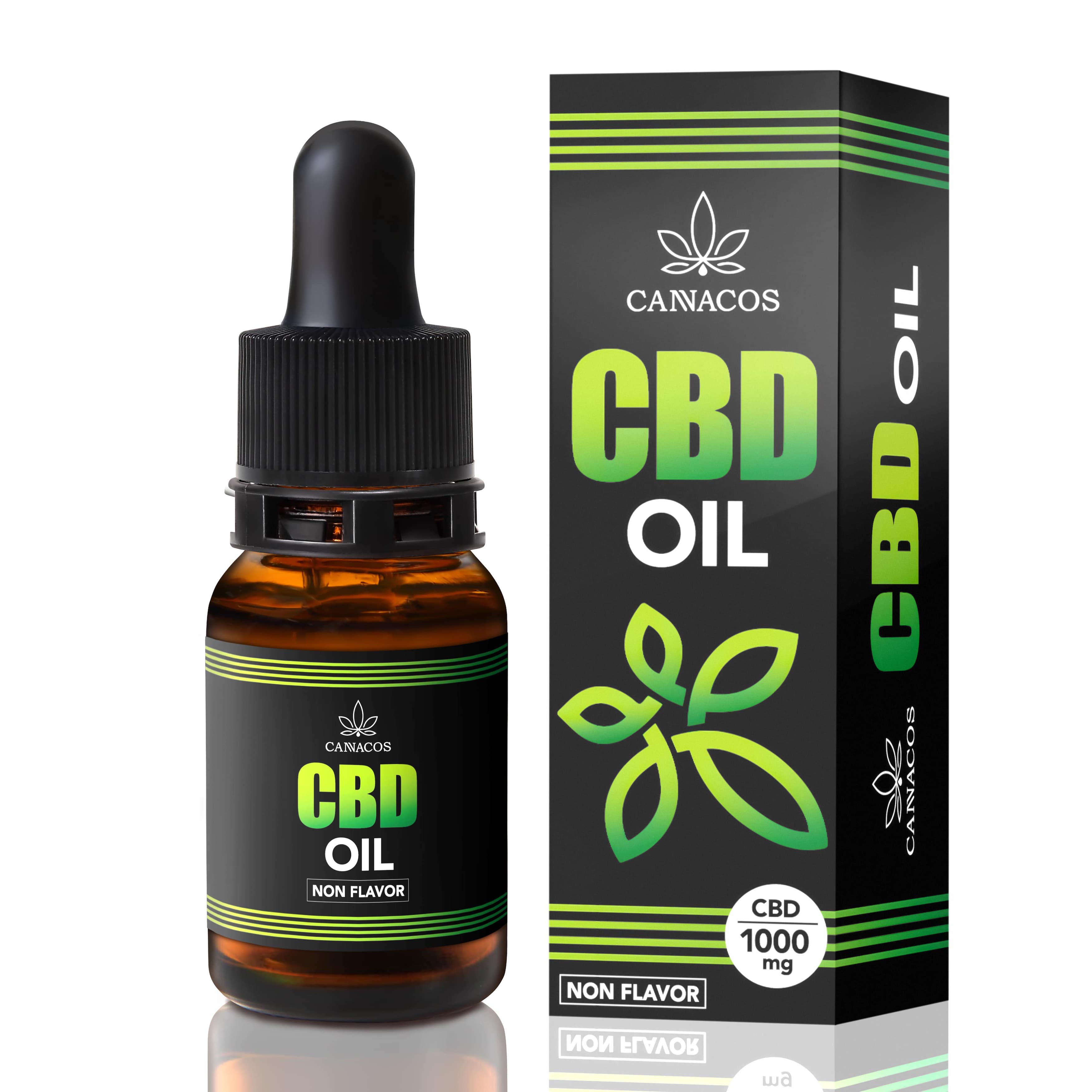 CBD1000mg CBD オイル 10ml 濃度10% 高濃度 ブロードスペクトラム CANNACOS ノンフレーバー/レモン/ペパーミント