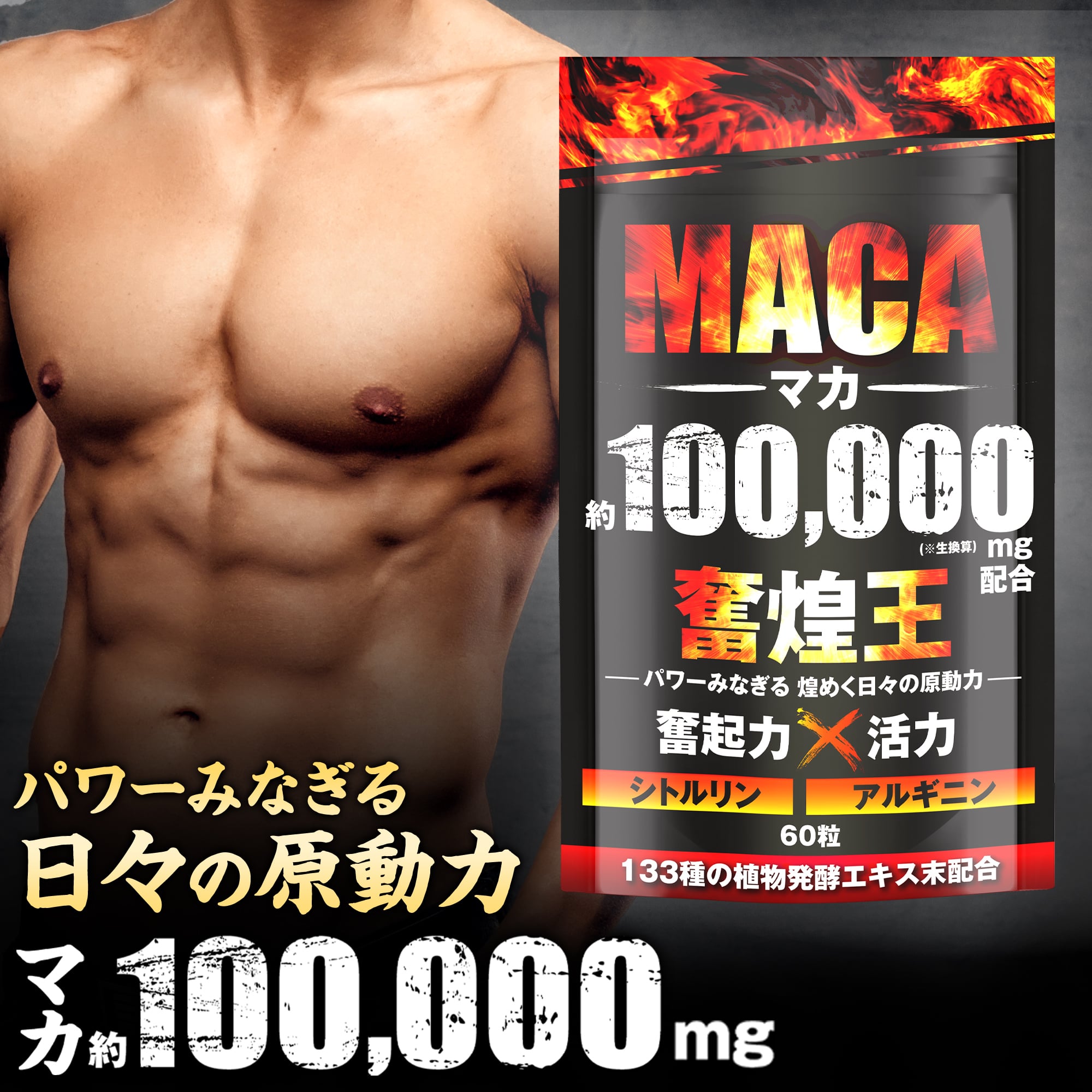 マカ 100,000mg サプリ 亜鉛 シトルリ