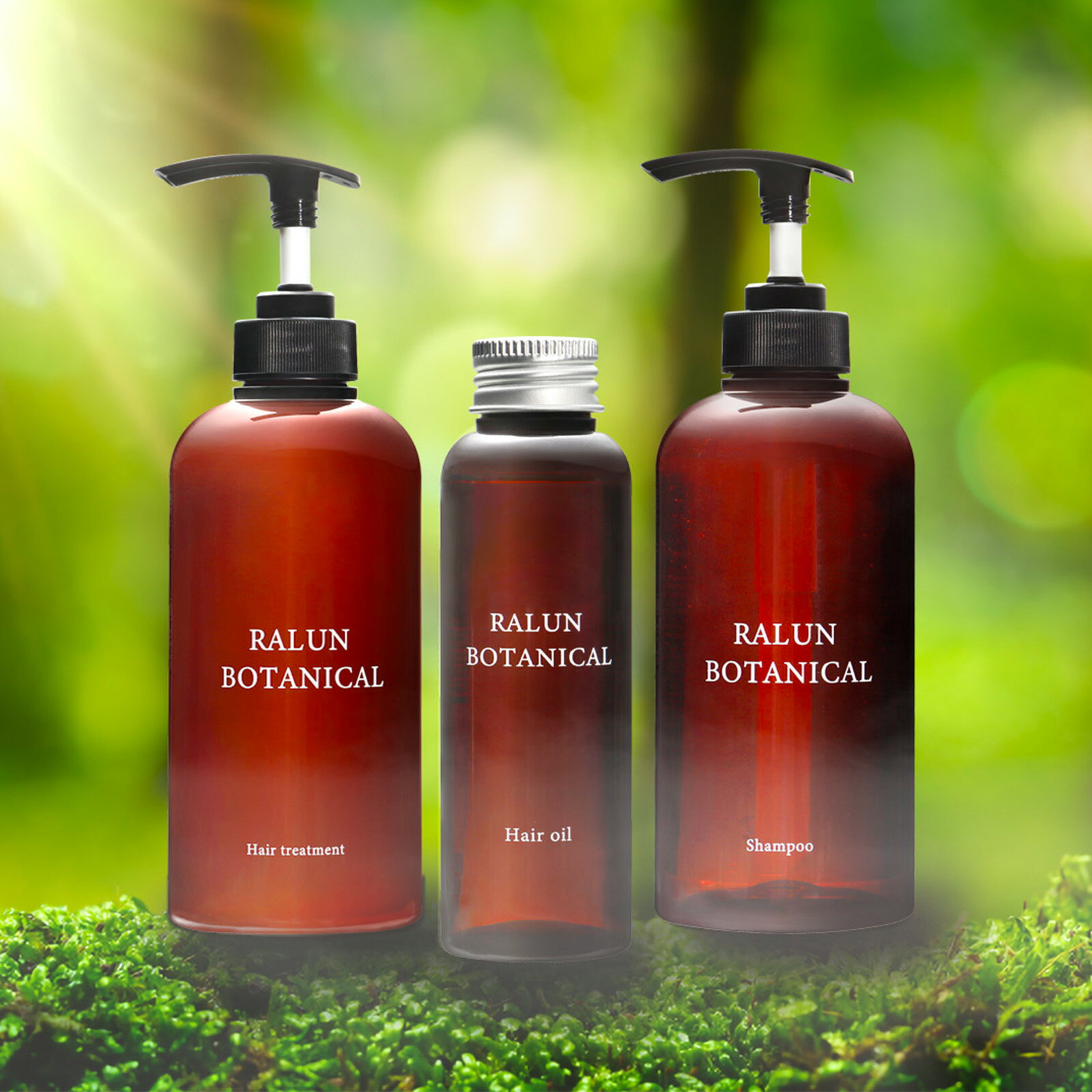 ラルン ボタニカルシャンプー&トリートメント&ヘアオイル セット オーガニック 500ml 500ml 100mlのサムネイル