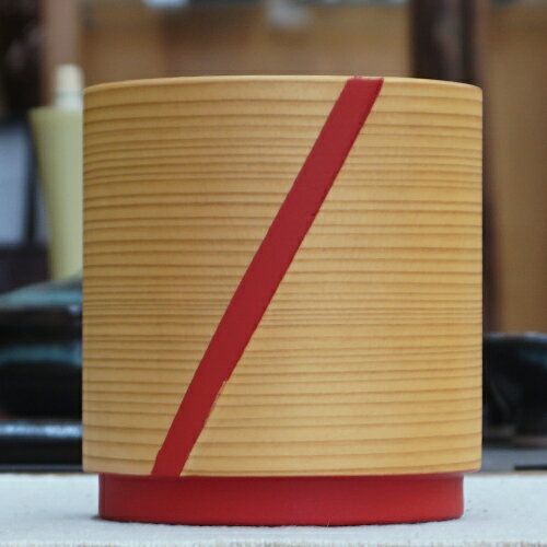 大館曲げわっぱ 喜つつ 8cm 朱