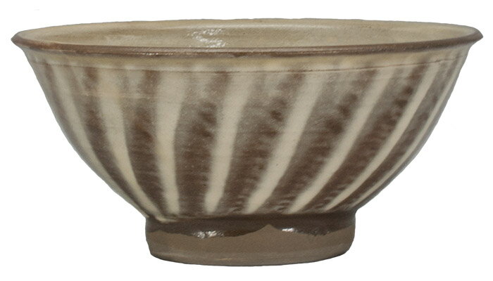 和食器 小鹿田焼 黒木昌伸 窯 茶碗 大 13.5cm 刷毛目 白