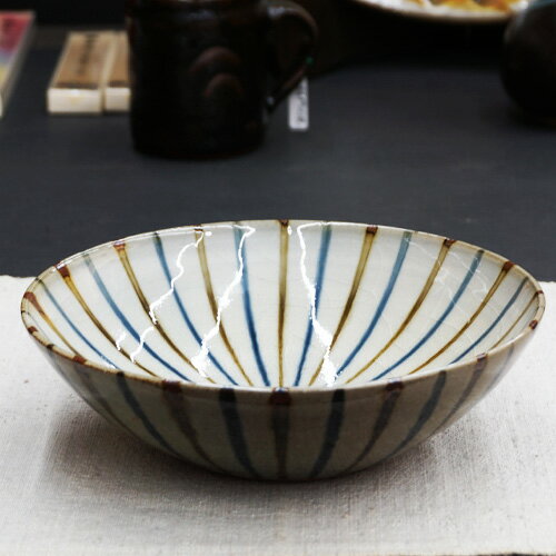 和食器 布志名焼 袖師窯 大鉢 18.5cm 十草 二色