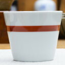 和食器 砥部焼 梅山窯 蕎麦猪口 150CC 朱線