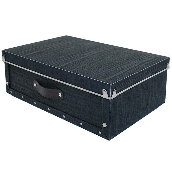組み合わせ収納 カラーボックス用収納 アンティークスタイルモジュールボックス 横型 収納ケース、組立ボックス(ホワイト、グレー、ブラック）（W38×D25×H12cm）見せる収納 デスク