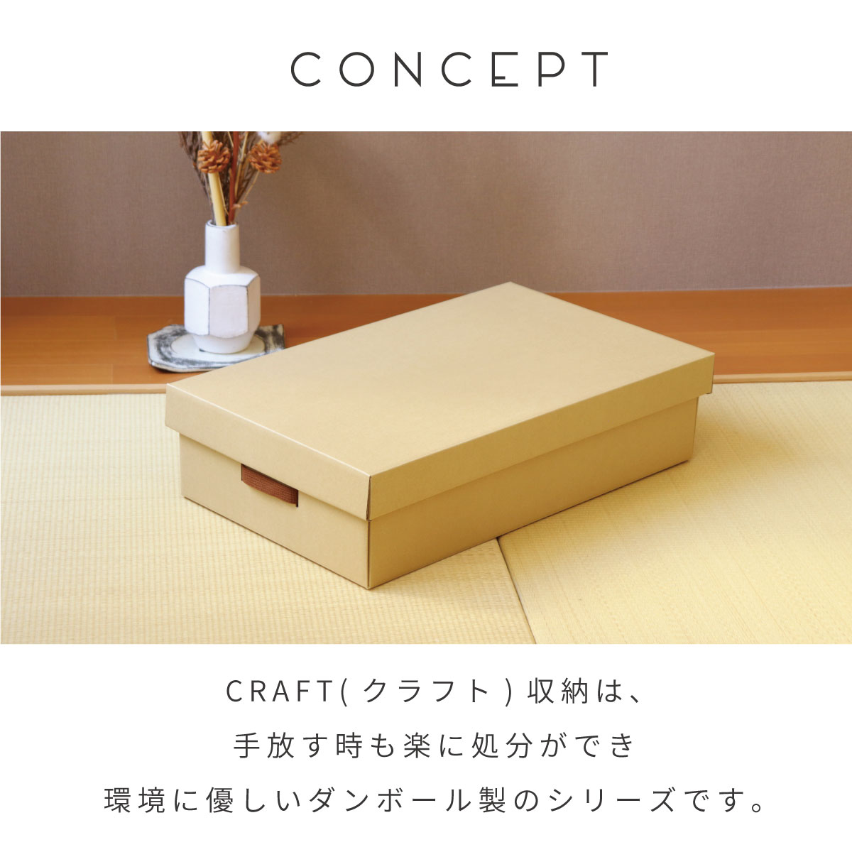 押入れ用 フタ式 クラフト 収納ボックス 奥行65cm ダンボール 段ボール 紙 衣装ケ...