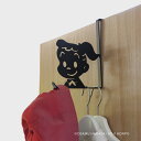 オサムグッズ ドアフック OSAMU GOODS ジル ブラック ホワイト ドア 扉 ドアハンガー キャラクター 収納 引っ掛け収納 壁面収納 カバン バッグ ...