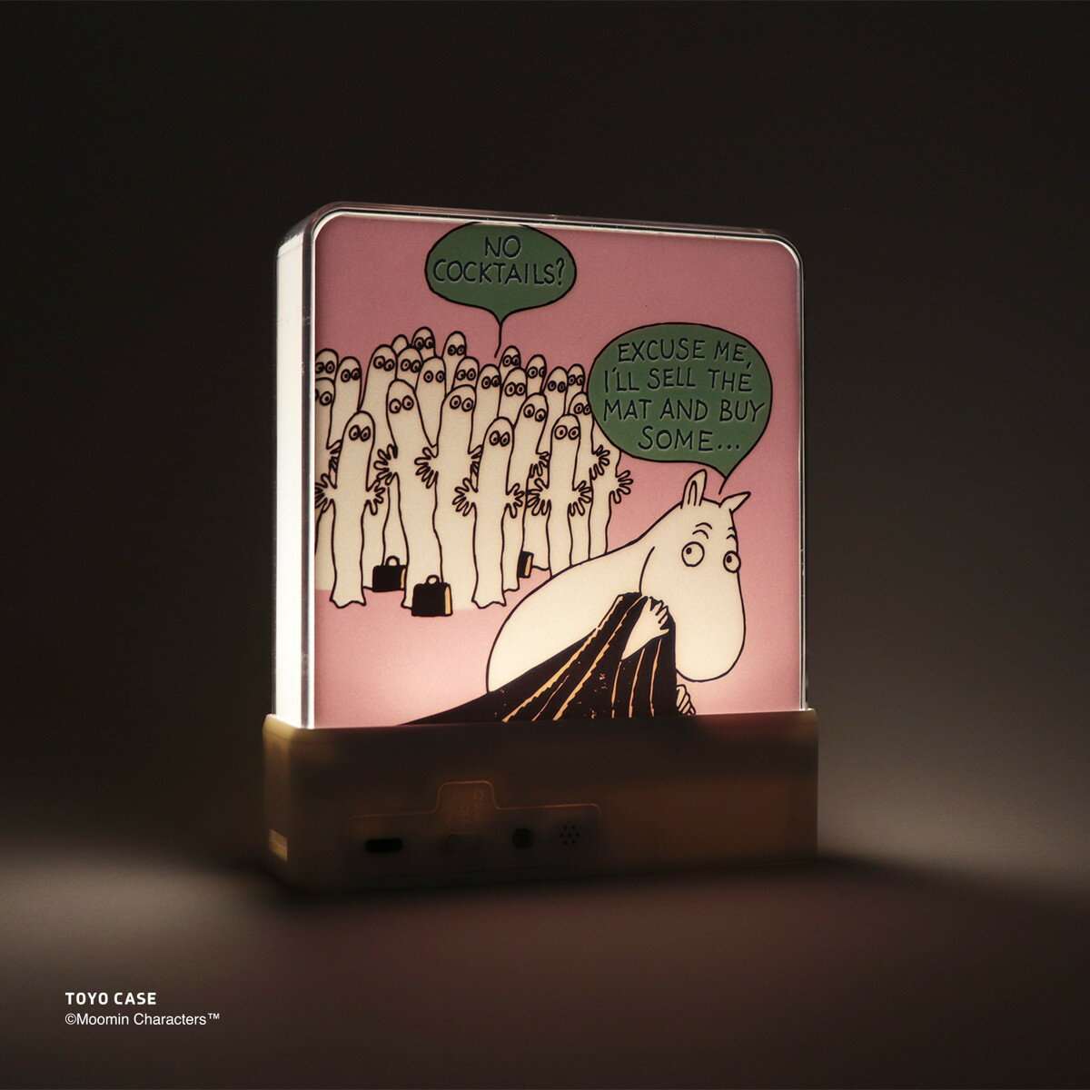 LIGHT BOX SIGN ライトボックスサイン ムーミンシリーズ ムーミン リトルミイ スナフキン ライト イラスト 線画 壁掛け 壁面 卓上 2WAY 室内用 電飾 インテリアライト 電池 USB ピン 点灯モード