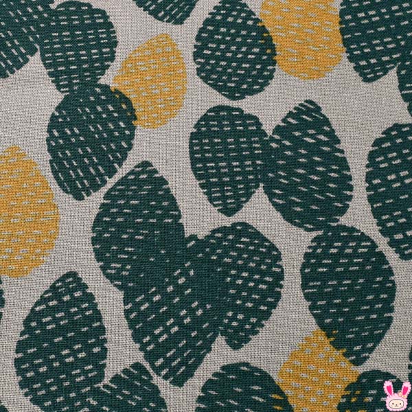 ウォータードロップ　A4ネイビー系　綿麻キャンバス生地　10cm単位　切り売り　142-1272　小泉　（283）　［在庫限り］