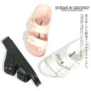 オーシャンアンドグラウンド 子供用 サンダル ライトサンダル 夏 プール 海 子供 シンプル 無地 キッズ 子供 OCEAN&GROUND 1314001【あす楽対応】(4)