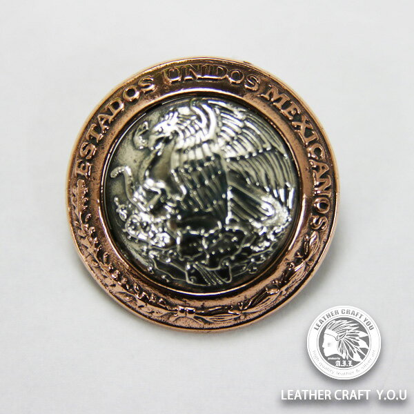 【BLACK FRIDAYセール限定！2,000円OFFクーポンあり】カスタムコンチョ シルバー×ブロンズ ハンドメイ..