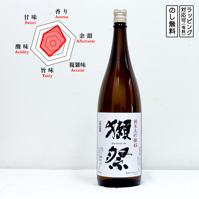 楽天市場】獺祭 純米大吟醸 45 1800ml 6本の通販