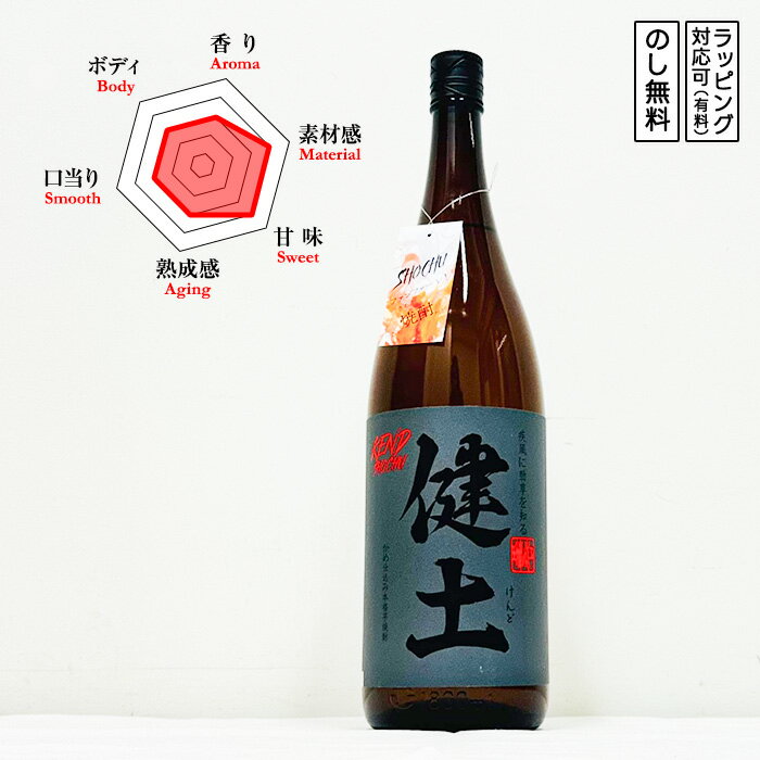 健土 本格芋焼酎 1800 けんど (鹿児島県／健土株式会社 牛ノ根蒸留所)