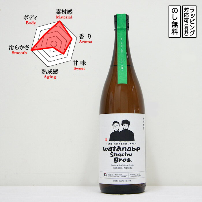Watanabe Shochu Brothers ミチシズク 芋焼酎 30度 1800　しょうちゅうぶらざーず みちしずく　(宮崎県／渡邊酒造場)