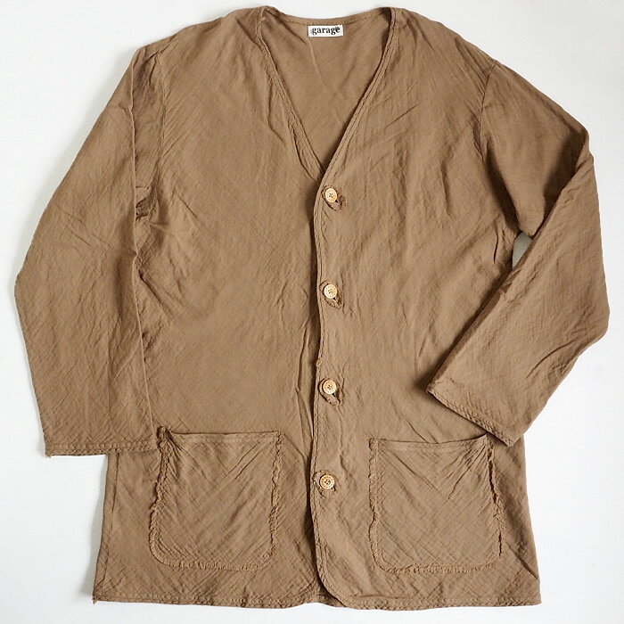 【全29色】 ガーゼ服工房 garage (ガラージ) ダブルガーゼ ロングカーディガン 長...