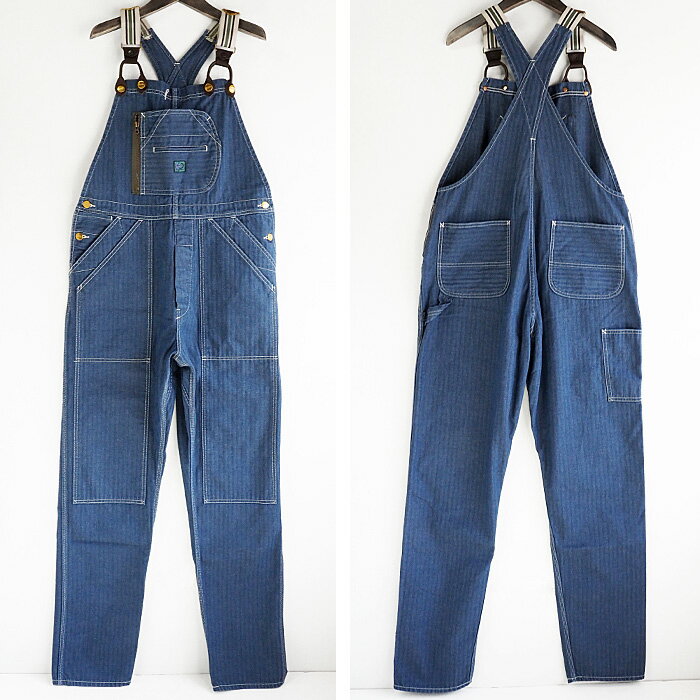 graphzero(グラフゼロ) ブレース Dポケット オーバーオール インディゴ ヘリンボーン デニム レディース メンズ 男女兼用 [GZ-BROA-0207-IDHB-LADIES] 岡山 倉敷 児島 ジーンズ ブランド ブルー 青 XS S M L XL XXL ツナギ オールインワン サロペット 大きいサイズ 日本製