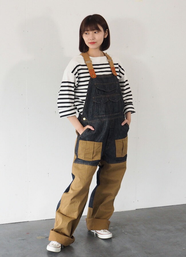 【4L】【5L】「GRACE ENGINIEER'S(グレイスエンジニアーズ)」ヒッコリーサロペットツナギ/GE-807/【年間 ツナギ】* ツナギ つなぎ オーバーオール メンズ おしゃれ 作業服 プロノ *