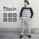 graphzero(グラフゼロ) ブレース Dポケット オーバーオール プリズナー インディゴ ホワイト メンズ レディース 男女兼用 [GZ-BROAP-03...