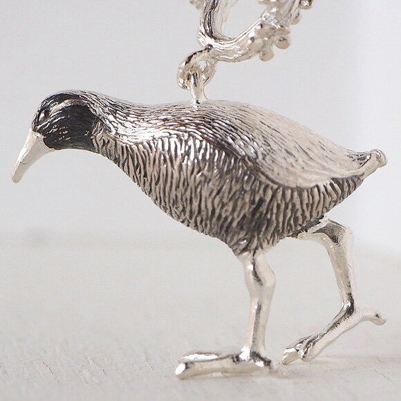 marship（マーシップ） 手作りアクセサリー ヤンバルクイナのペンダント [MS-NC-30] アクセサリー作家・伊藤慧さん 鳥モチーフ アクセサリー・ハンドメイドジュエリー ペンダント 個性的 可愛い リアル アニマル ヤンバルクイナ 動物 鳥類 日本製 国産