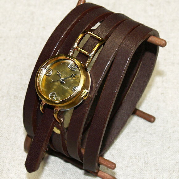 渡辺工房 手作り腕時計“Coil1-B”5重