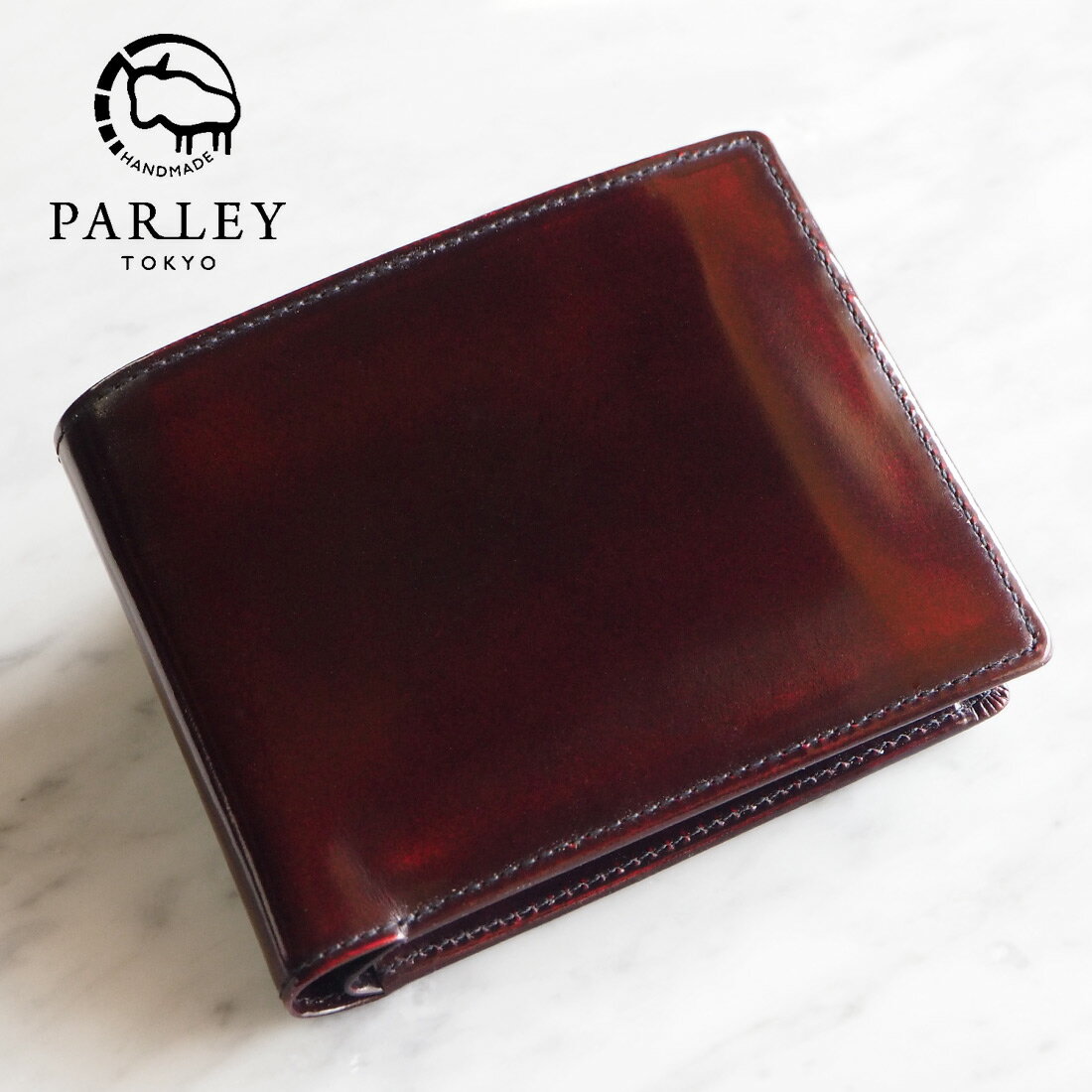 【あす楽】 革工房PARLEY “Parley Classic（パーリィークラシック）” 二つ折り財布 プレミアム ラズベリーレッド [PC-05PM-RED] パーリィー パーリィ 2つ折り 二つ折り 財布 サイフ さいふ 革財布 小銭入れ レッド 赤 メンズ レディース 牛革 本革 使いやすい 日本製 国産