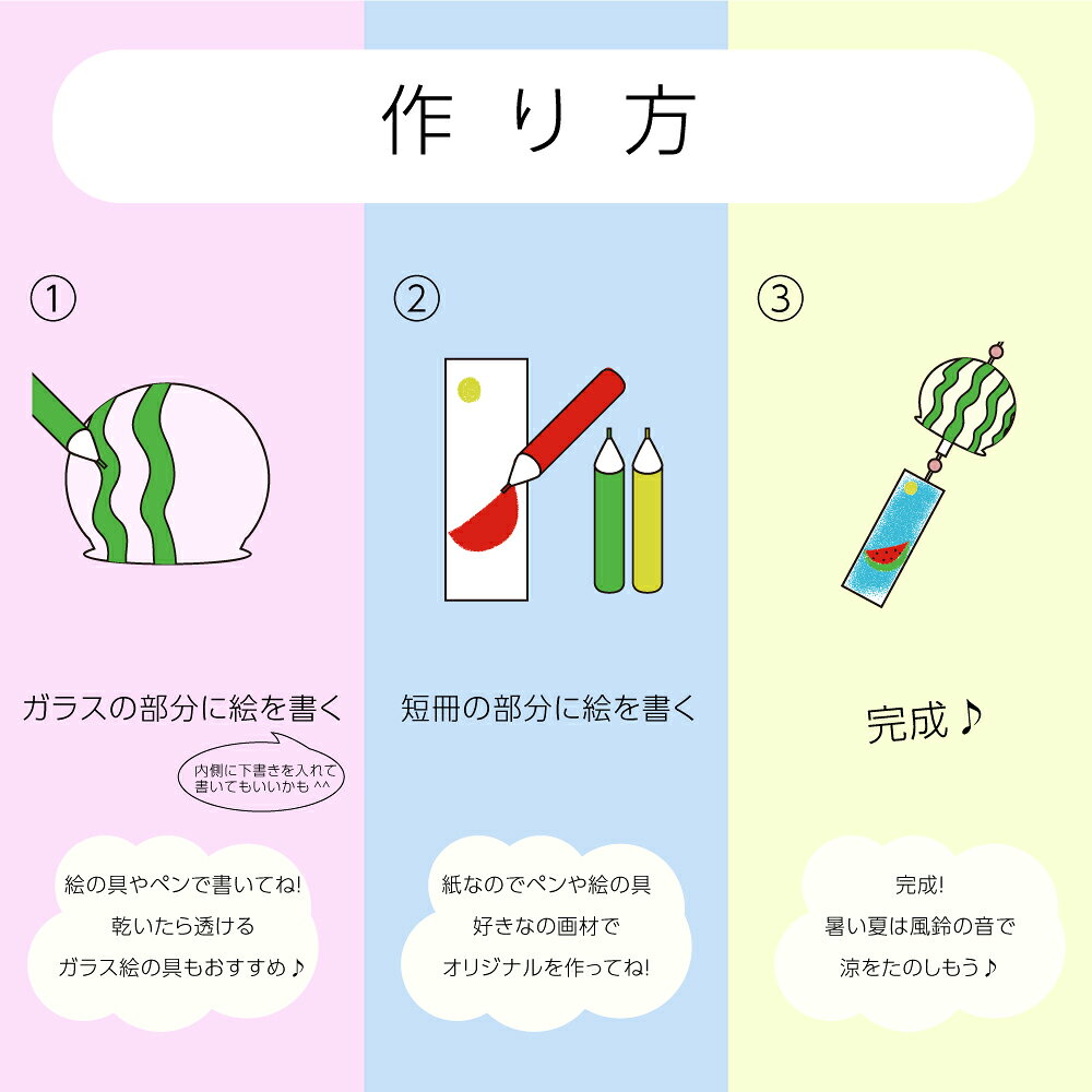 【工作キット】 ガラスのふうりん 手作り 小学生 幼稚園 低学年 高学年 幼児 男の...