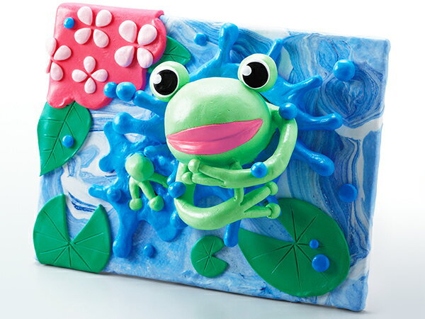 工作キット Kクレイで作ろうとび出す絵用台板(粘土別売) / 手作り工作キット(小学生/幼稚園/低学年/高学年/幼児/男の子/女の子/中学生/大人/高齢者) 夏休み自由研究、夏休みの宿題、子供会のサムネイル