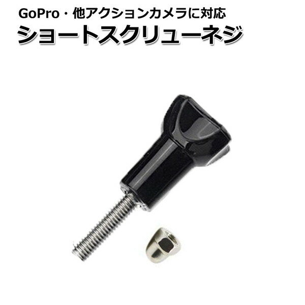 【100円引クーポン配布中＋ポイント最大31倍】GoPro ゴープロ アクセサリー ショート スクリュー ネジ パーツ アクションカメラ ウェアラブルカメラ マルチ 固定 万能 ねじ マウント ジョイント つまみねじ グリップ カメラマウント セットが