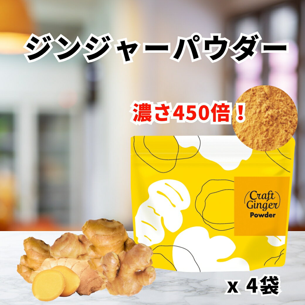 ＼お得なまとめ買い／ Craft Ginger Powder 75g × 4袋 送料無料 ジンジャーパウダー 無添加 無着色 生姜パウダー 高知県産 国産 生姜 粉末 健康 冷え 温活 ポカポカ 簡単 時短 料理 コスパ タイパ おうち時間 メール便 ポスト投函 1