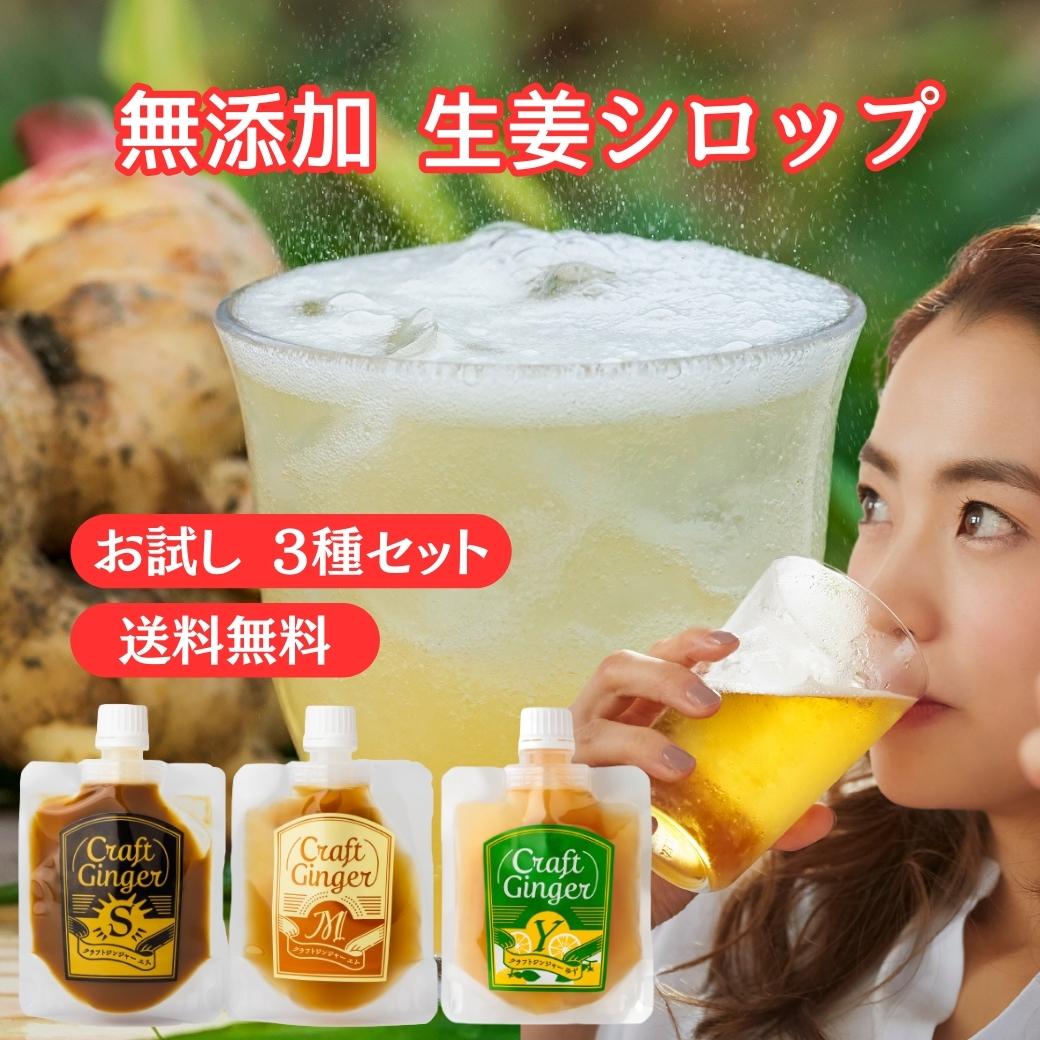 【3種 全フレーバー お試しセット】【初めての方限定】【お一人様1セット限り】 Craft Ginger S・M・Y 80ml 送料無料…