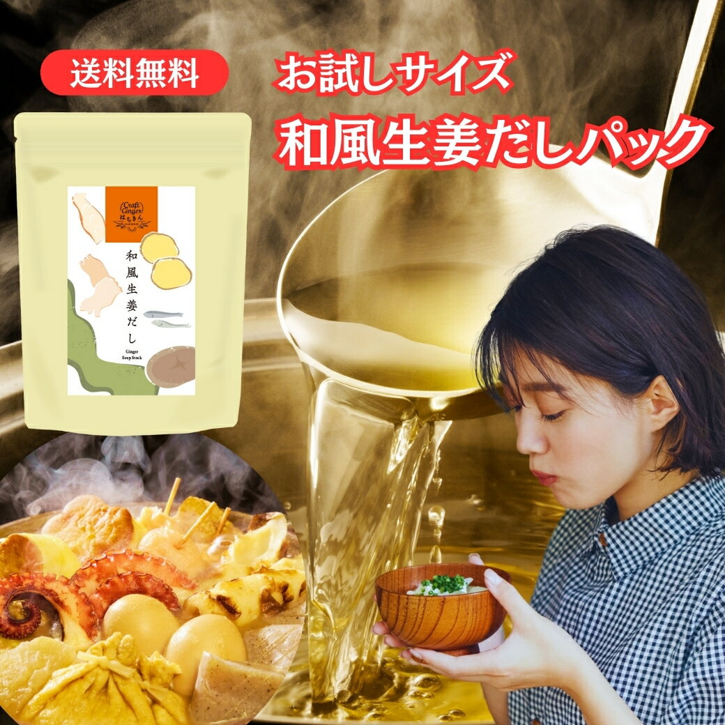 【酵母エキス 無添加】 だしパック (10袋入り) お試し 国産 Craft Ginger はちきん 和風 生姜だし 出汁 だし 送料無料 天然 鰹節 いわし煮干 生姜パウダー 昆布 さば節 あご 干し椎茸 和食 味噌汁 だし巻卵 クラフトジンジャー メール便 ポスト投函 ポイント消化