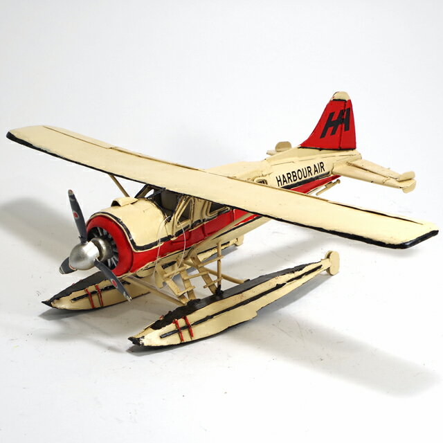 ブリキ おもちゃ シー プレイン 水上飛行機 翼長36cm ブリキのおもちゃ ブリキ製 飛行機 アンティーク レトロ インテリア